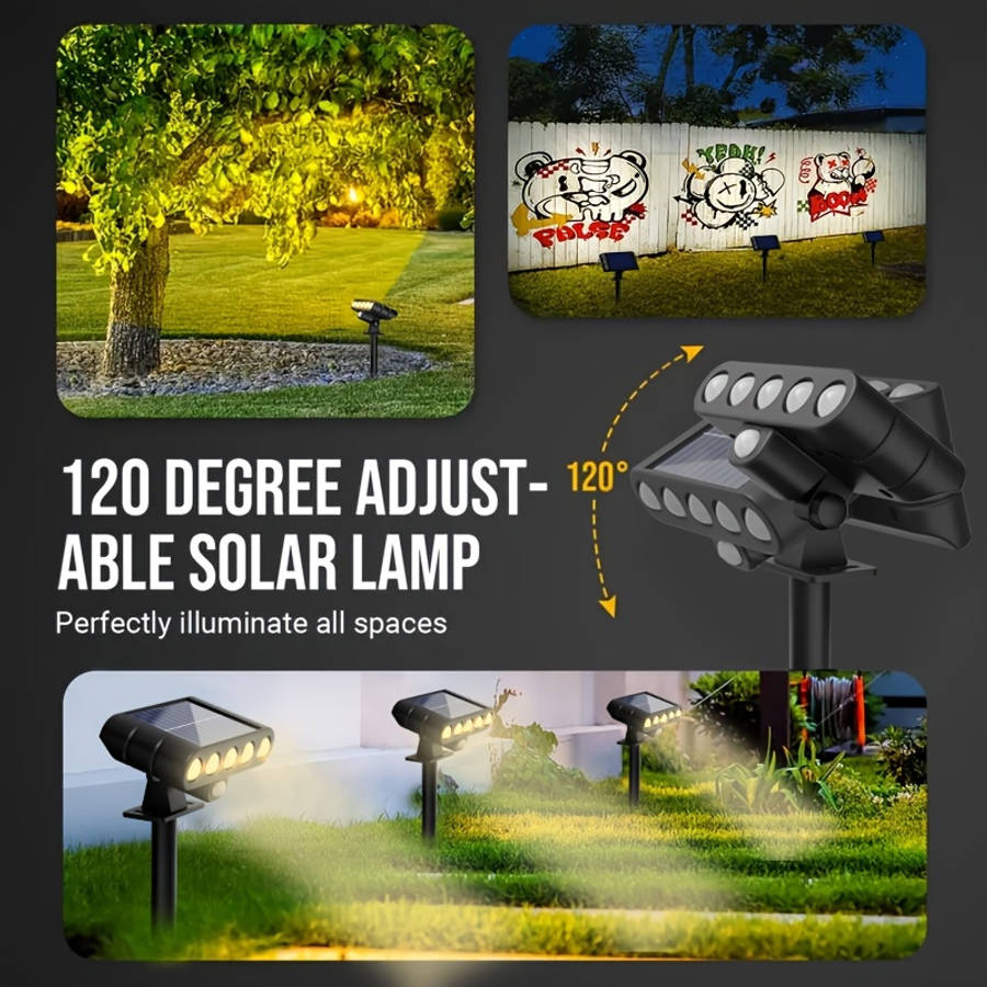 Warm Light Multifunctional floor lamp 1 piece Outdoor Solar Light