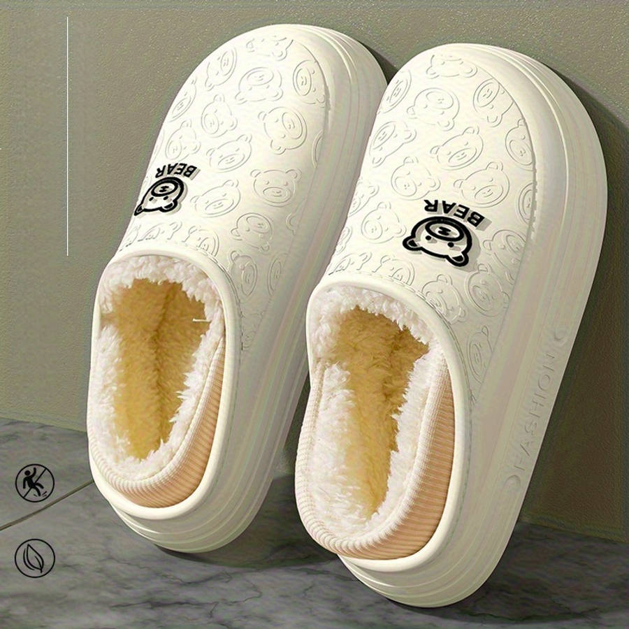 Cotton Slippers Color Grey Sizeuk 8.5-9