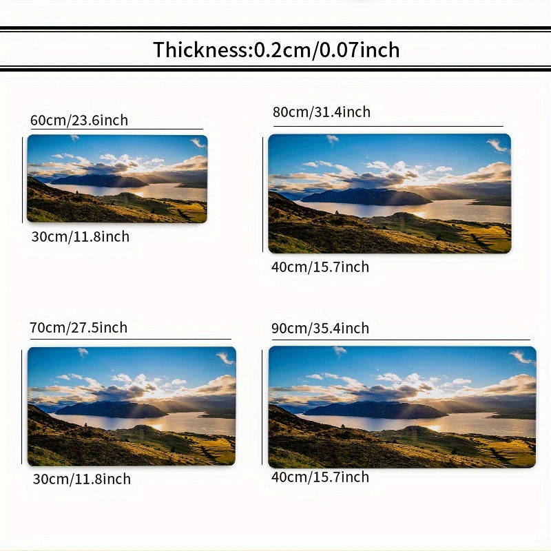 Mouse Pad Size 60X120Cm