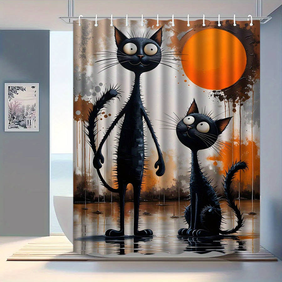 Waterproof Shower Curtain Color Polychrome Size 150X180 149.99Cm*180.01Cm