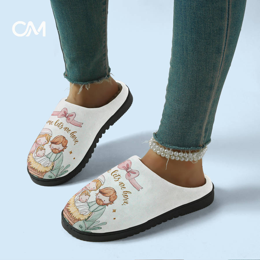 Cotton Slippers Color Color Printing Sizeuk 7.5-8