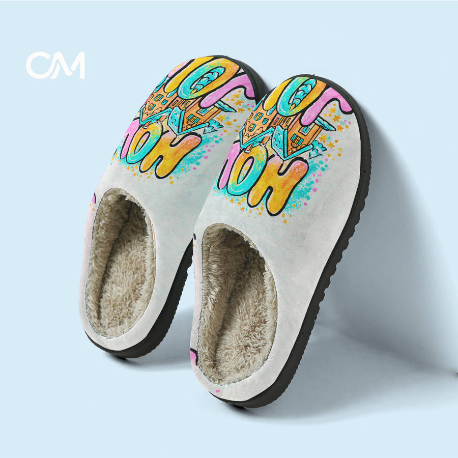 Cotton Slippers Color Color Printing Sizeuk 2.5-3