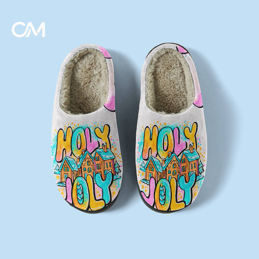 Cotton Slippers Color Color Printing Sizeuk 2.5-3