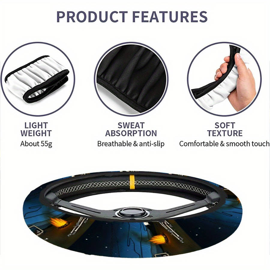 Car Steering Wheel Cover One Size