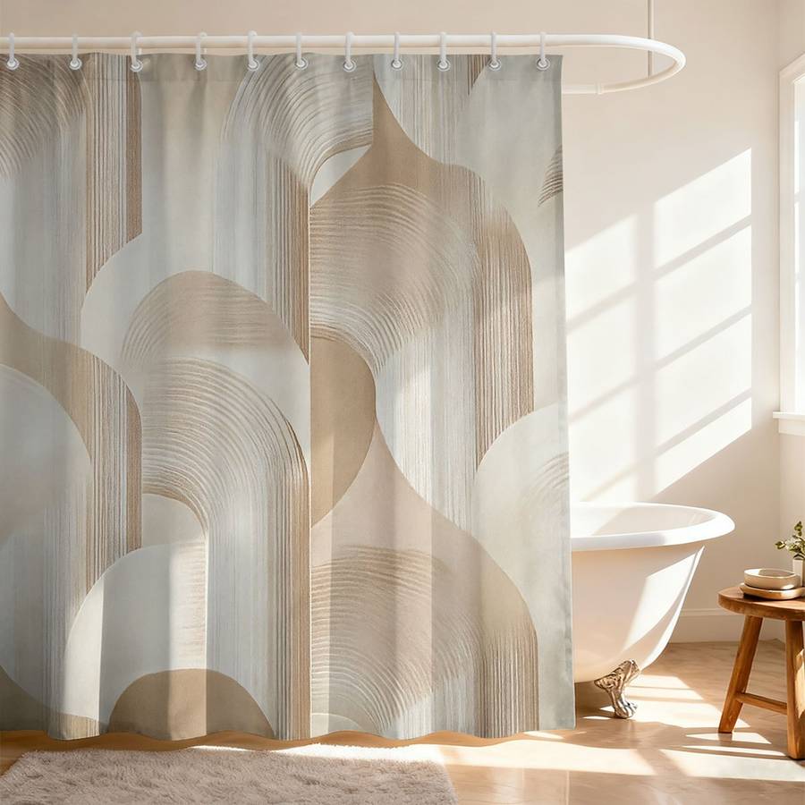 Waterproof Shower Curtain Color Printing Size 200X180Cm