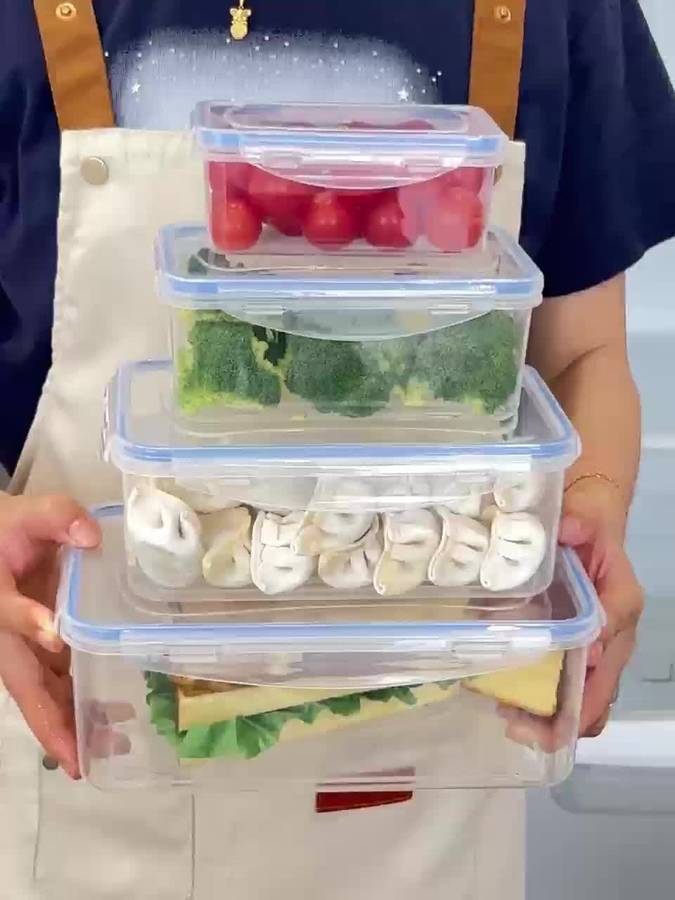 Sealed Jar Color 8Pack 4 Transparent Containers  4 Clear Lids Itemslimited Promotion 1000 Sets