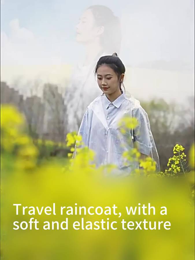 Raincoat Transparent Size Uk S