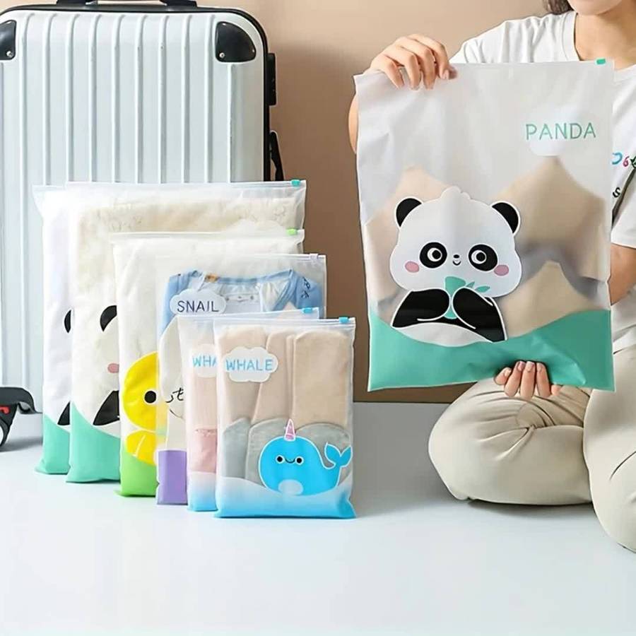 Waterproof Tpu Travel Storage Bags Cute Animal Design