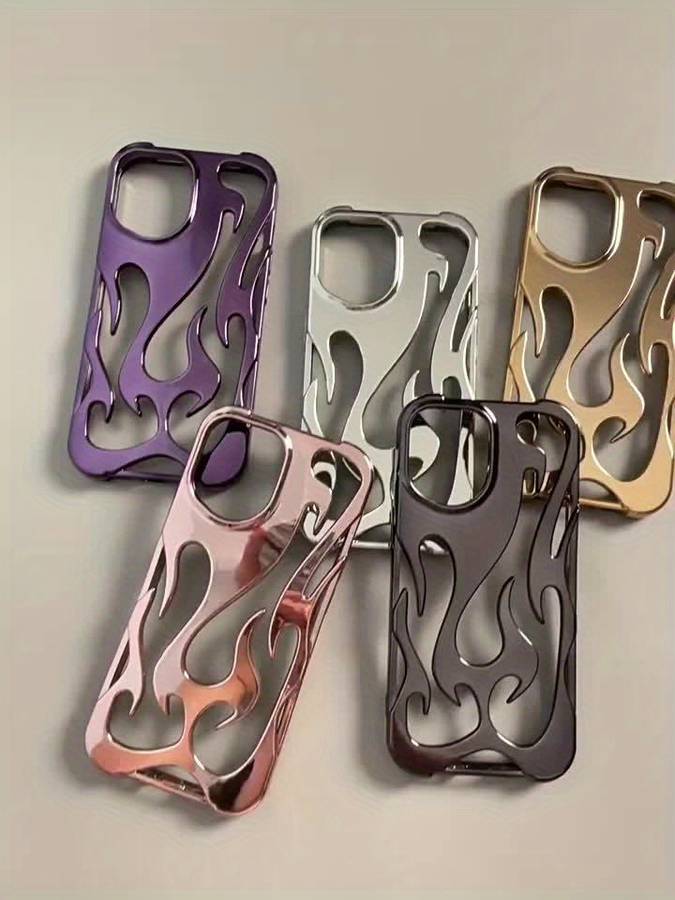 1Pc Silvery For iPhone 12 Phone Case Phone Cover