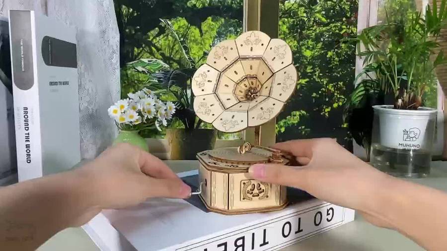 3D Puzzle Musical Instrument Model Style Phonograph