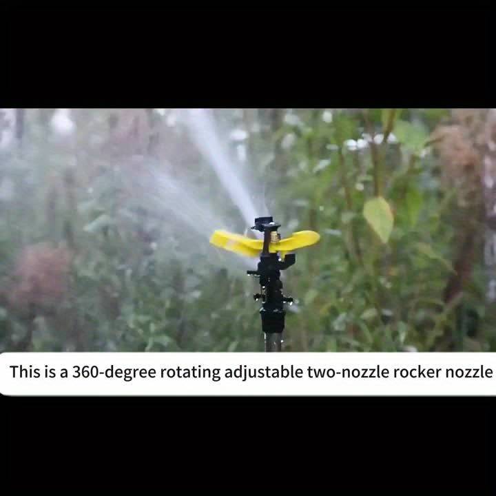 1Pc Adjustable Yard Sprinkler With Swing Arm Atomizing Nozzle