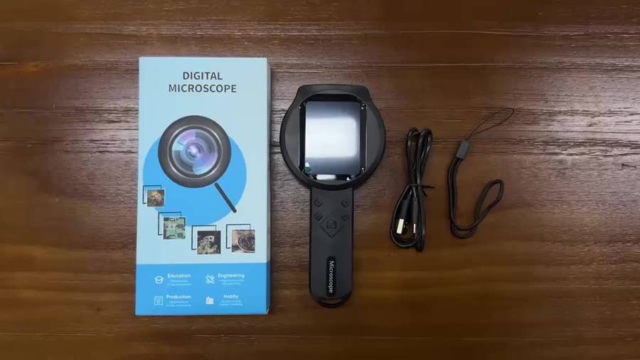 Zealtron 500X Hd Digital Microscope Magnification Portable Handheld Super Black