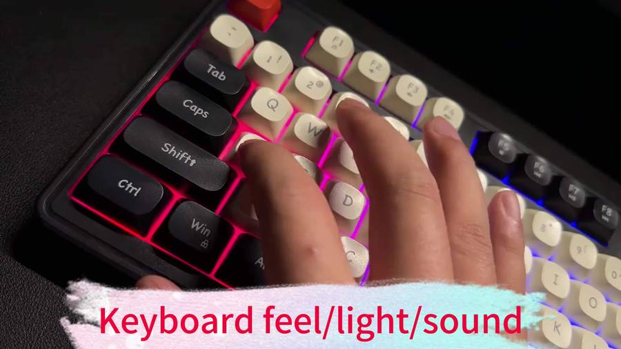 Keyboard Color White Model Mixed Light