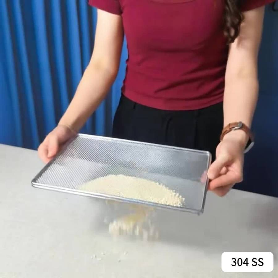 Grilling Net Model 30*20Cm11.81*7.87 Inch Size 0.6Mm Hole0.0236In Hole