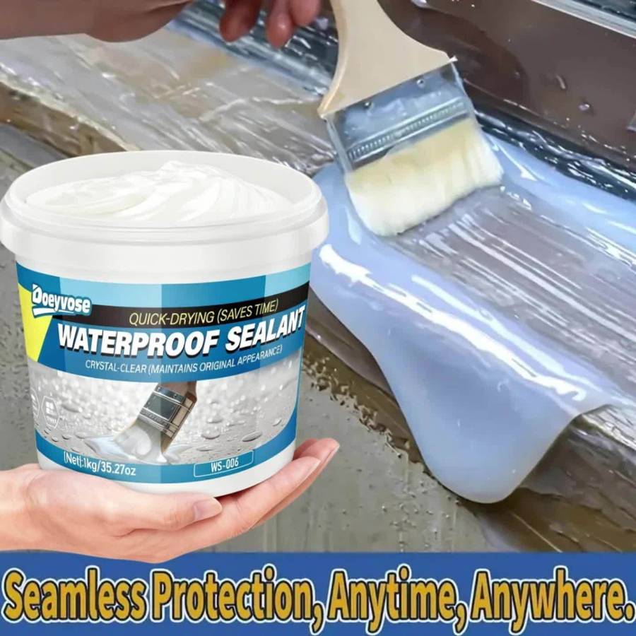 Waterproof Repair And Sealing Supplies Capacity 1Kg 35.27Oz Add Tools
