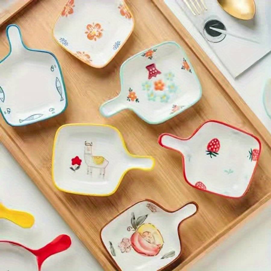 Bowl Color Strawberry Pattern