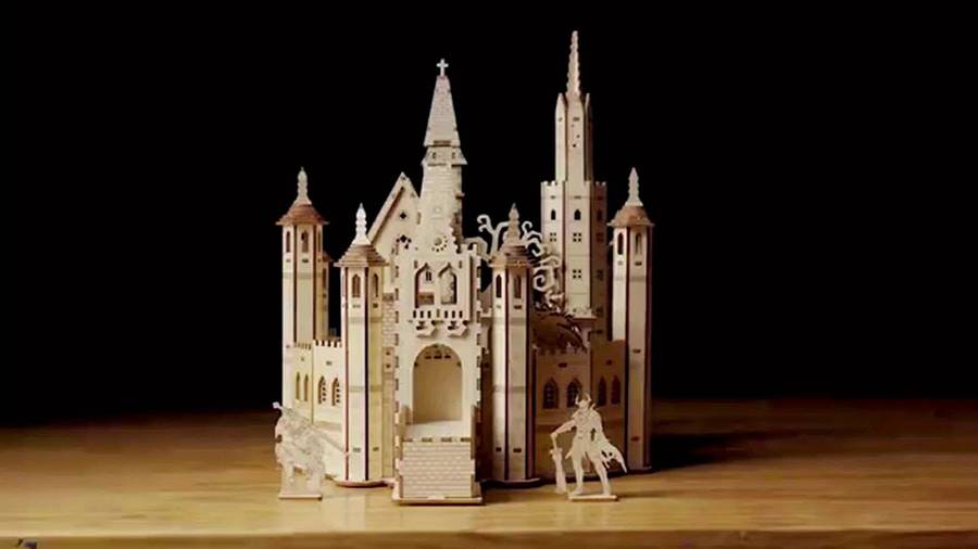 Building Toy Architectural Model Toy Set Model Lost Castle