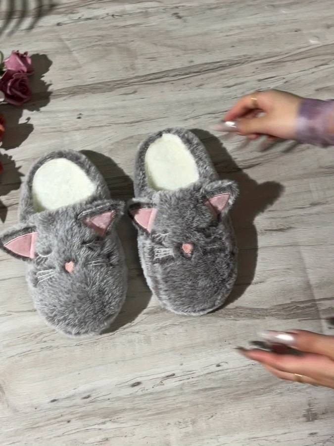 Cotton Slippers Color Tawny Sizeuk 3.5-4
