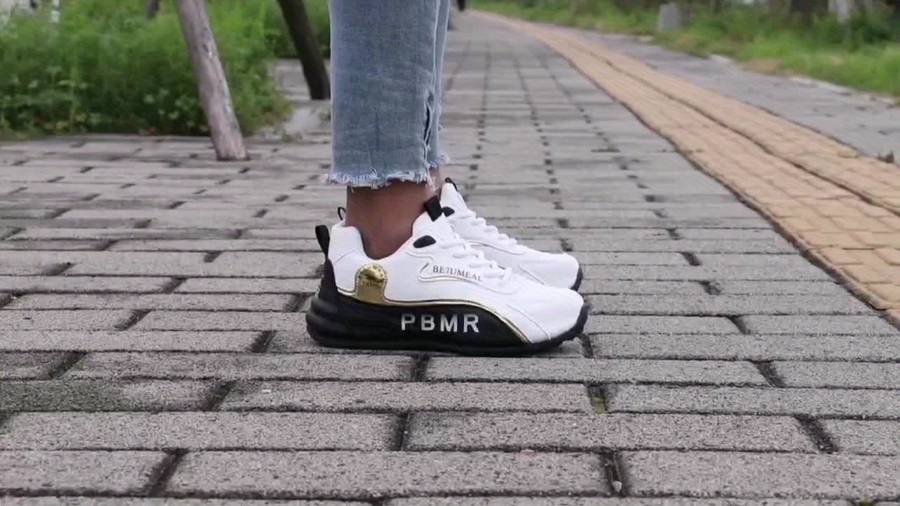 Women S Sneakers Color A009 White Black Sizeuk 3.5