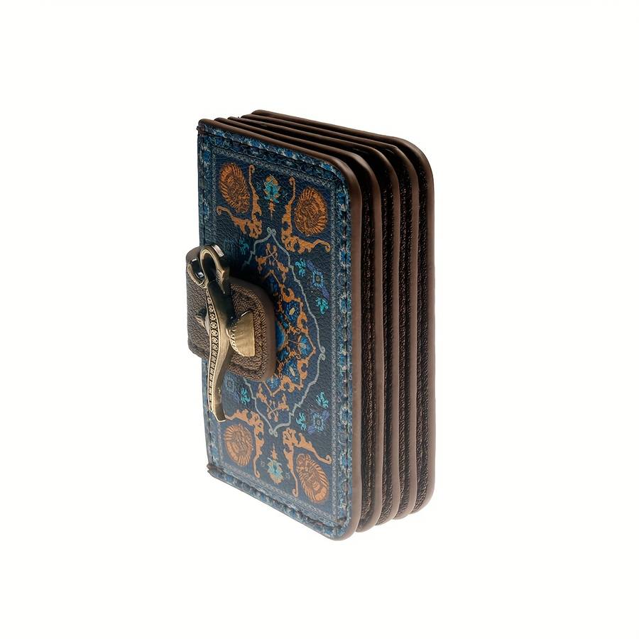 1pc Chic Women's Faux Leather Wallet with Expandable Card HolderFashionable Floral Design Butto