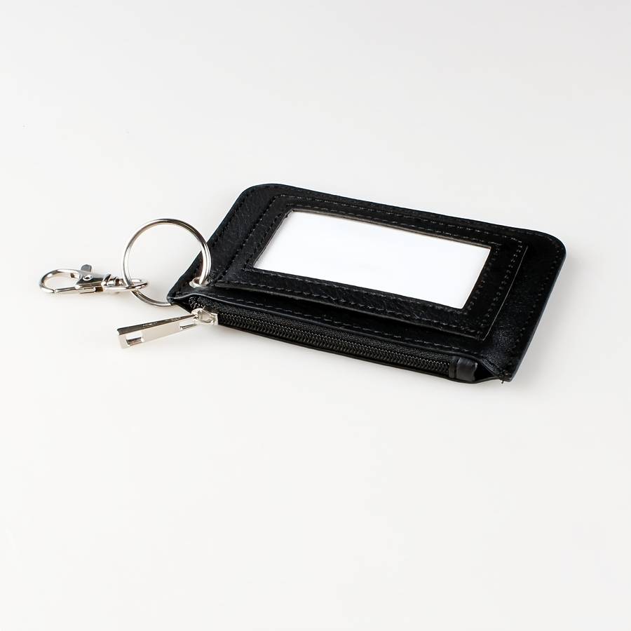 Retro Pattern Mini Credit Card Case Pu Leather Wallet Zipper Women'S Coin Purse With Hook