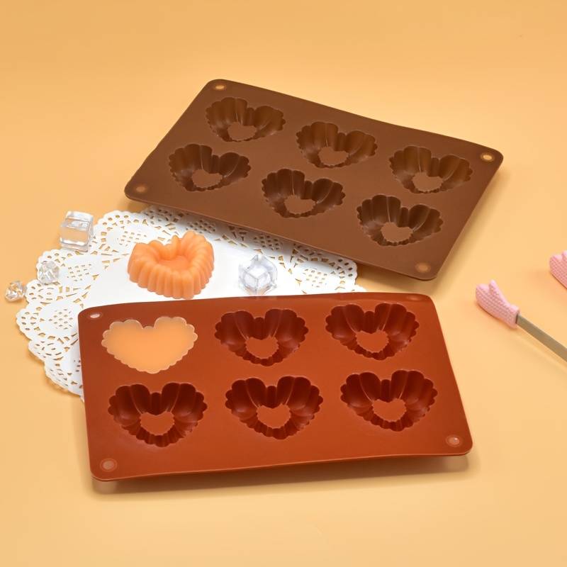 Suitable For Baking Molds Model 1Pc 6 Round Cookies In Dark Red Opp Packaging