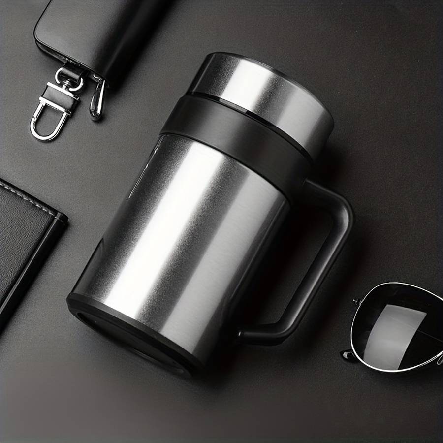 Water Cup Color Silvery Capacity1352Oz With Tea Filter