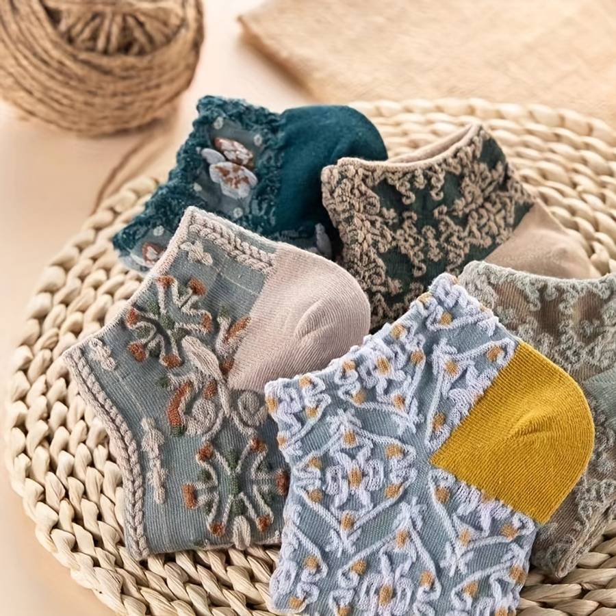 Women S Socks Items Mixed Color 5 Pairs