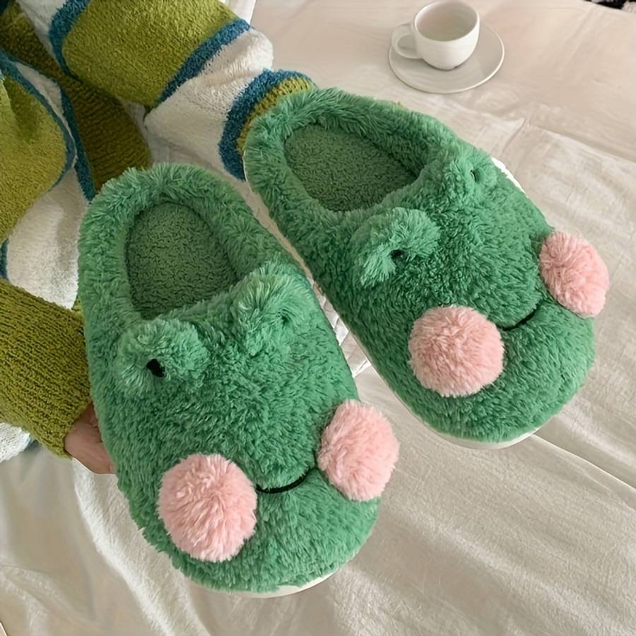 Cotton Slippers Color Green Sizeuk 8.5-9