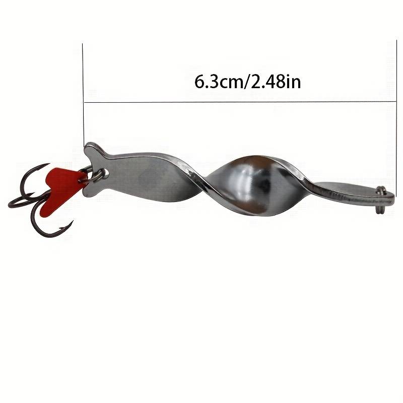 1pc Trolling Spinning Spiral Long Cast Spoons Fishing Lure Spinner 10g Screw Rotation Metal Jig