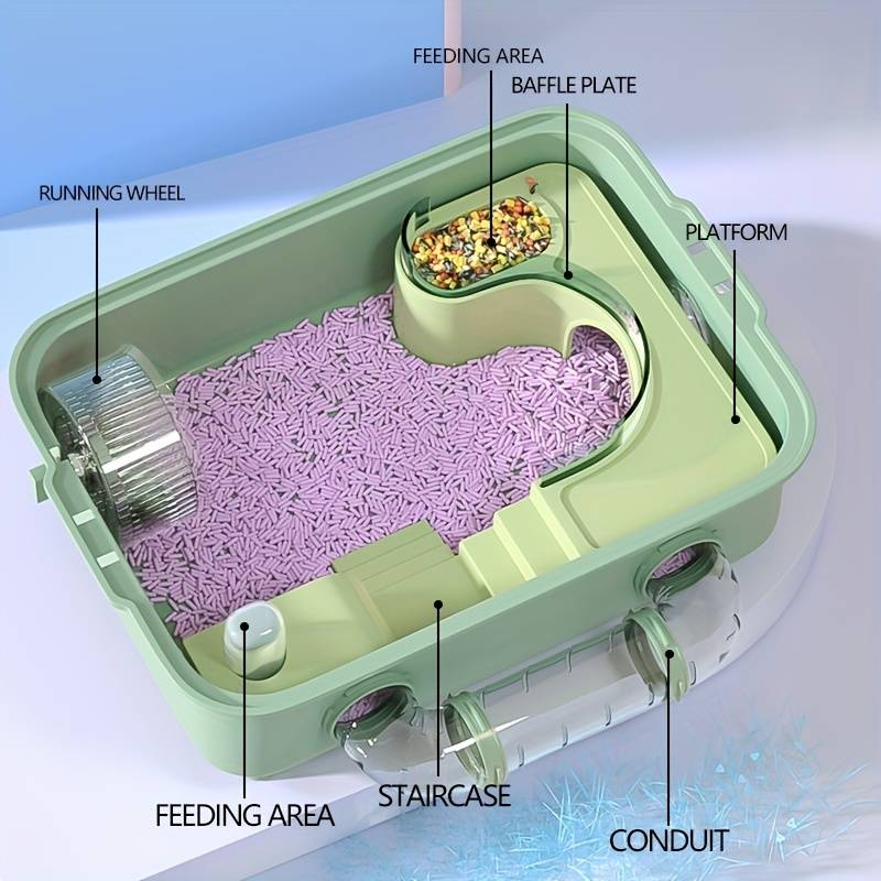 Pet Supplies Color Deluxe Panoramic Hamster Villa