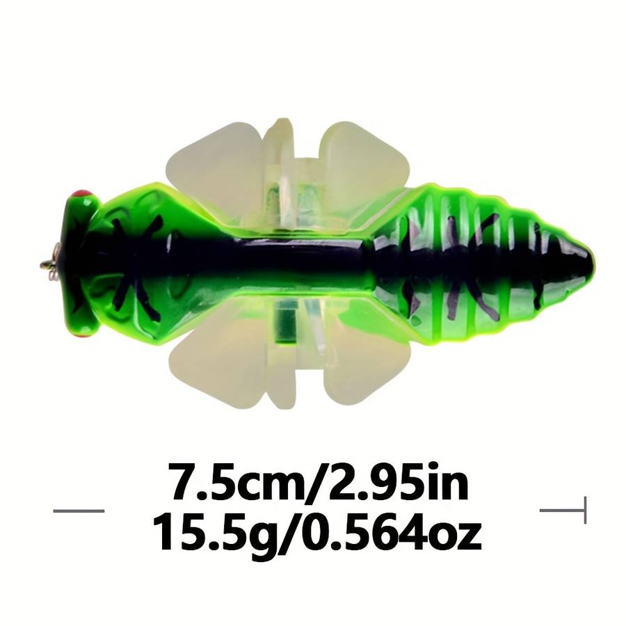 1pc Catch More Fish with Life Bionic Cicada Shape Fishing Bait Hard Artificial Fish Lure with Rot