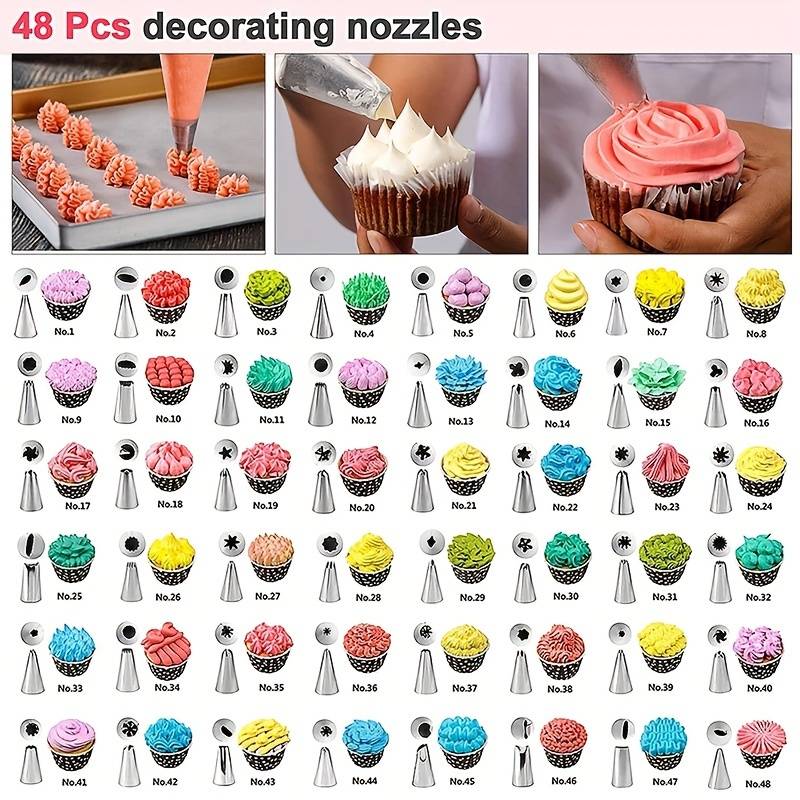 Professional Cake Decorating Head Items 50 Piece Decorating Set