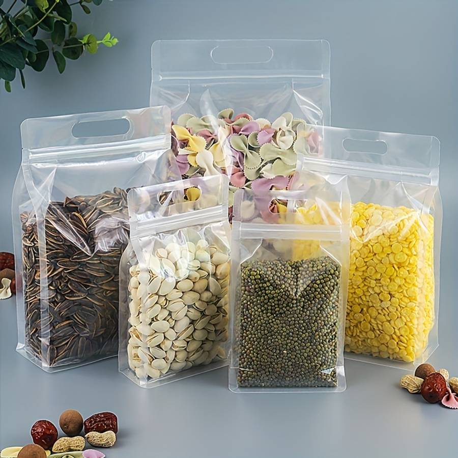 Food Storage Bags Color Transparent 10Pcs Size26X36Cm