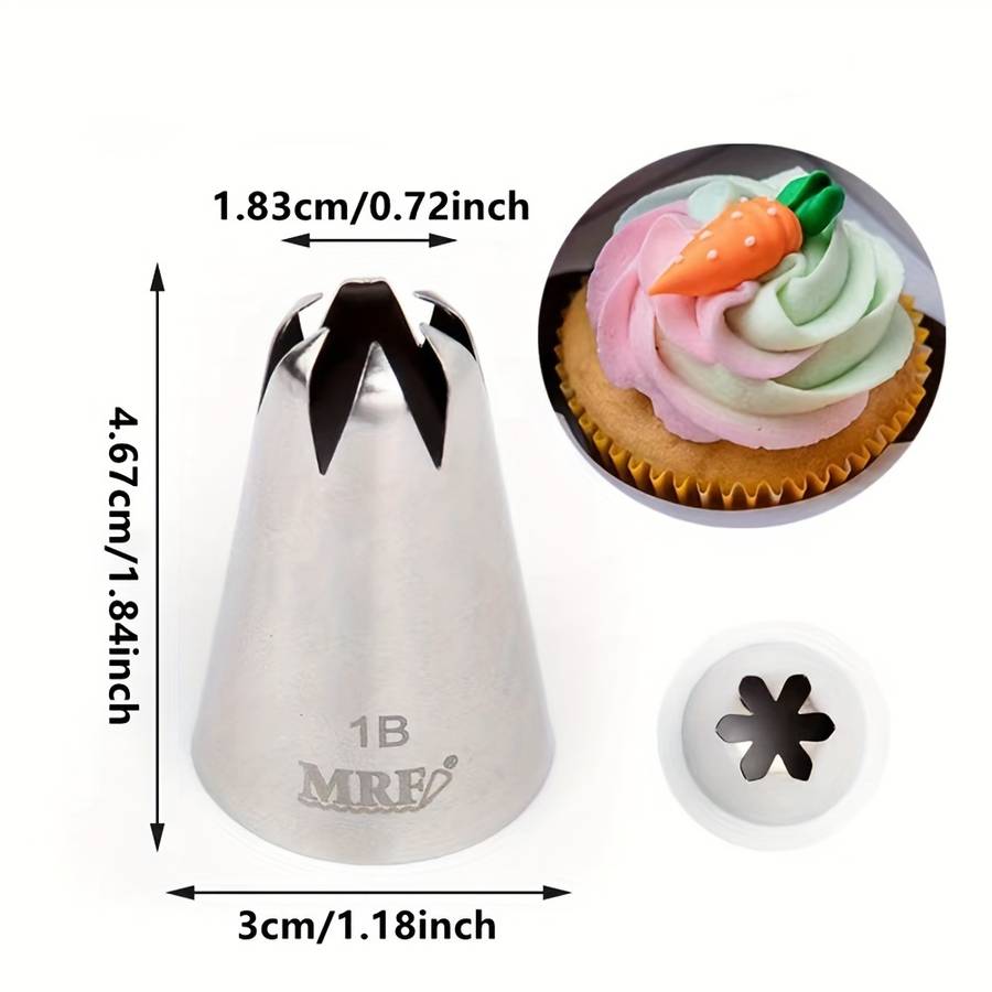 Professional Cake Decorating Head Color Silvery