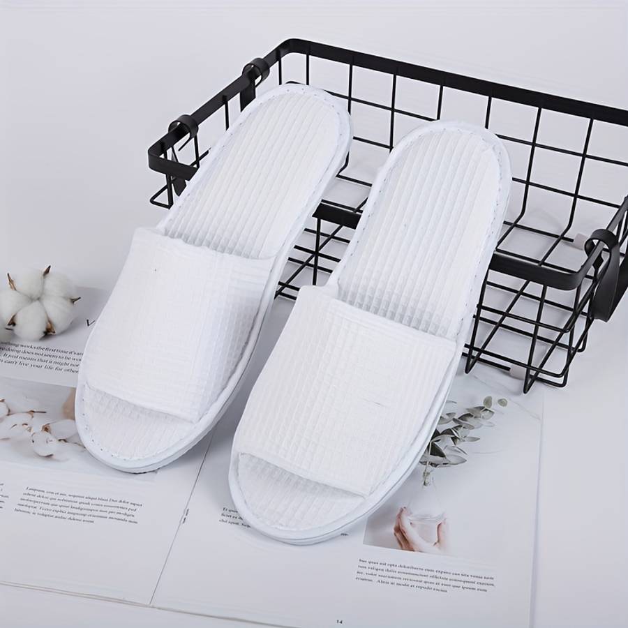 Cotton Slippers Color White Size43