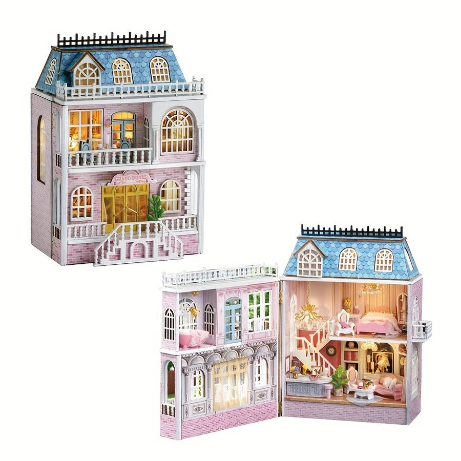 Building Toy Architectural Model Toy Set Style Pink