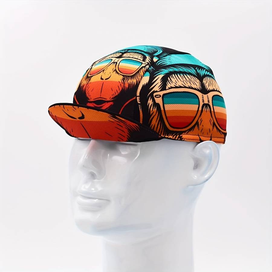 1pc Bike Cycling Cap Sport Hat Outdoor Vintage Skull Cap