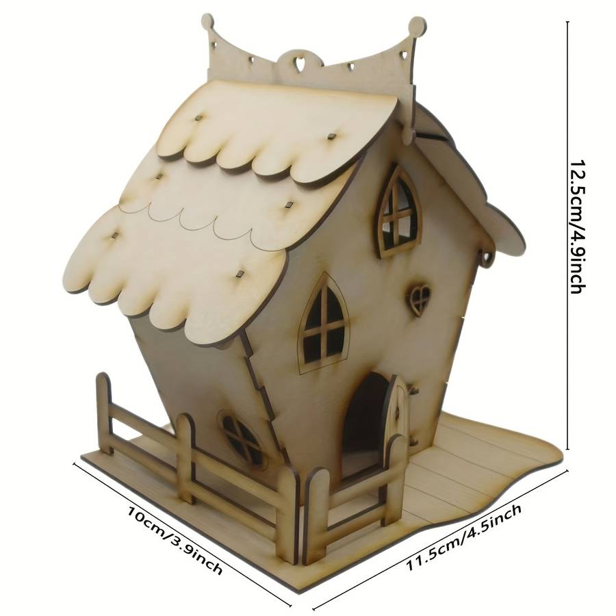 Building Toy Architectural Model Toy Set Items Fairy House Craft Kit