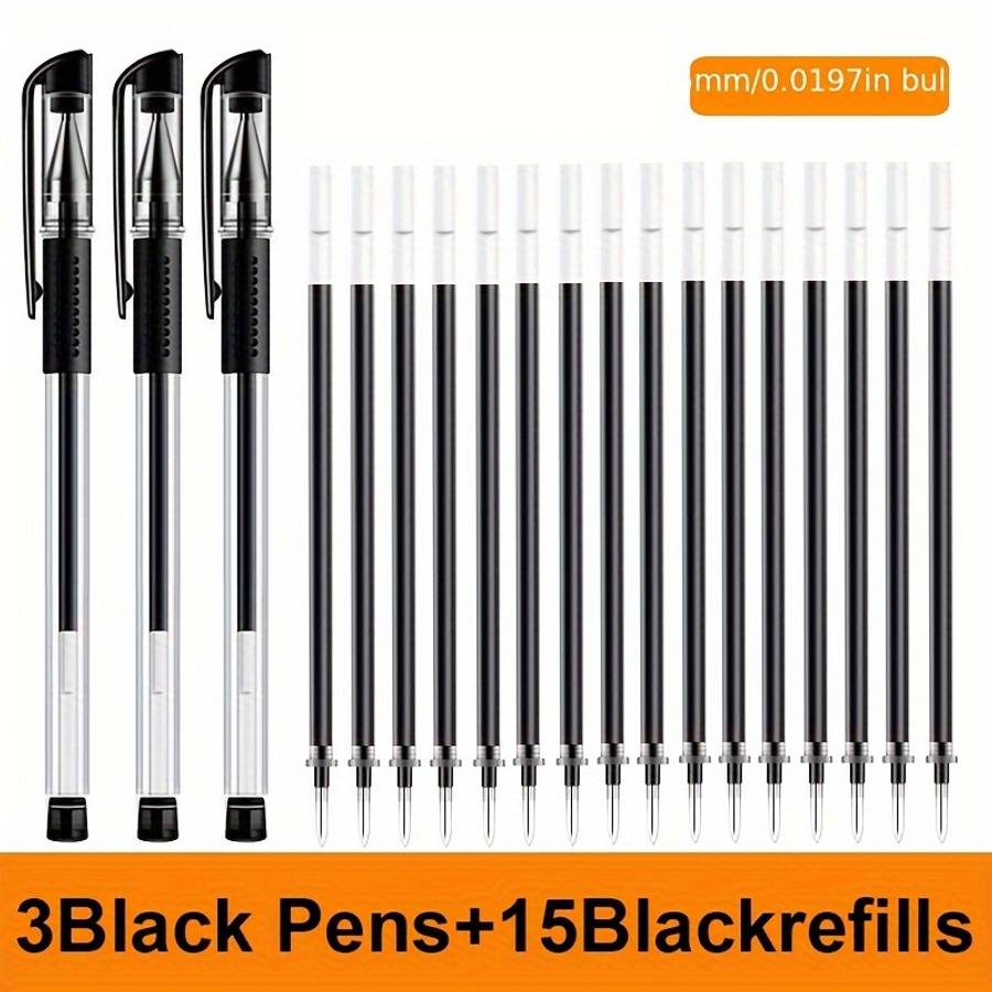 Pen color Black Set Of 18 Pieces