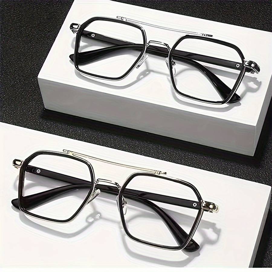 Mens Glasses Color Black Golden
