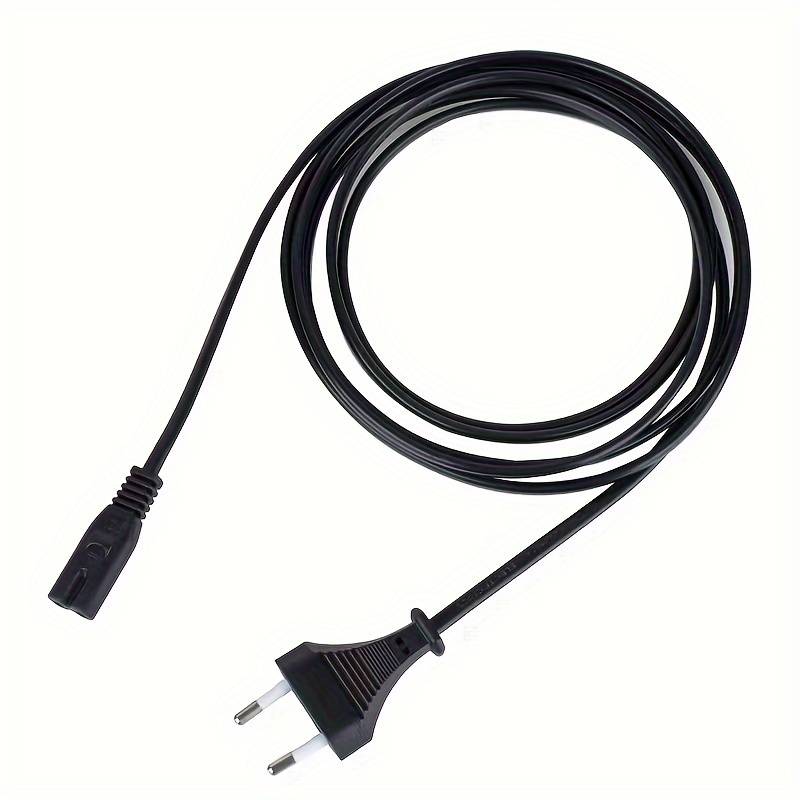 1pc 2.2m 8K Cable Mcbazel Power Cord with EU Plug C7 Dual Pole for PS5 PS4 PS3 Xbox Series B