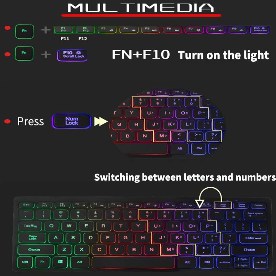 keyboard color Black