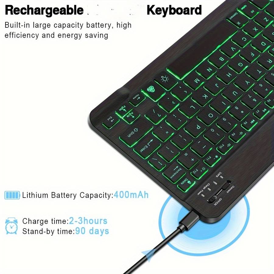 Keyboard Color white size 10 Inches