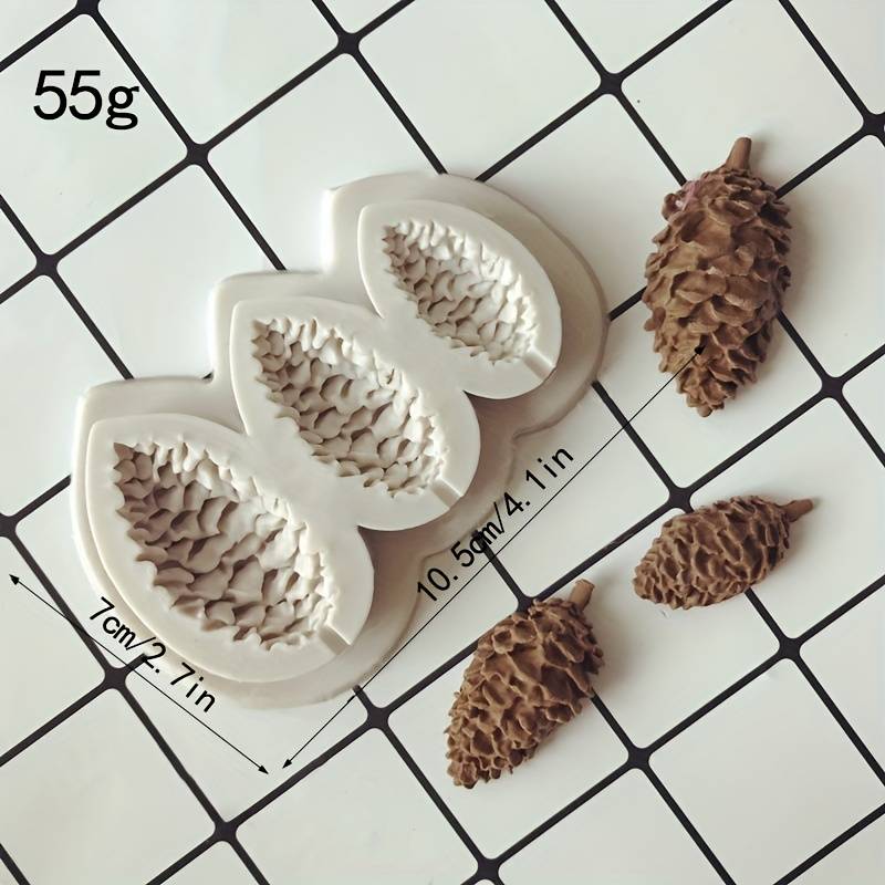 Suitable For Baking Molds Color Single Pine Cone Silicone Mold