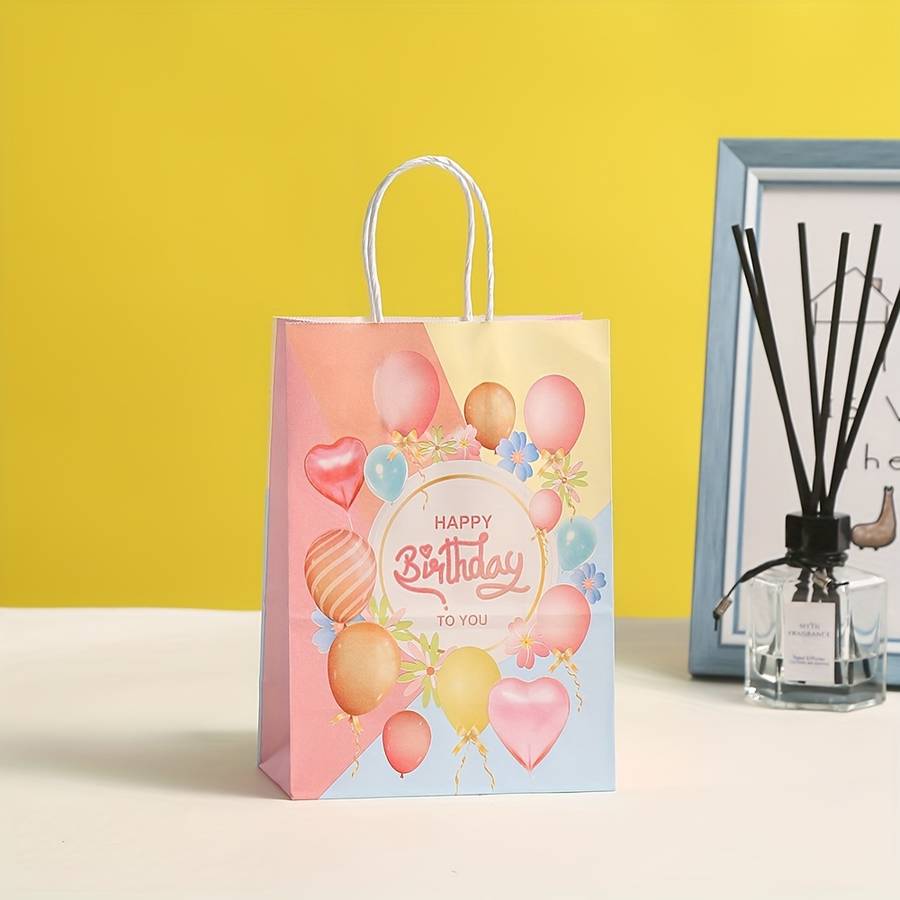 Gift Bags Color 8Pcs-8 Color Mixed Packaging Size S