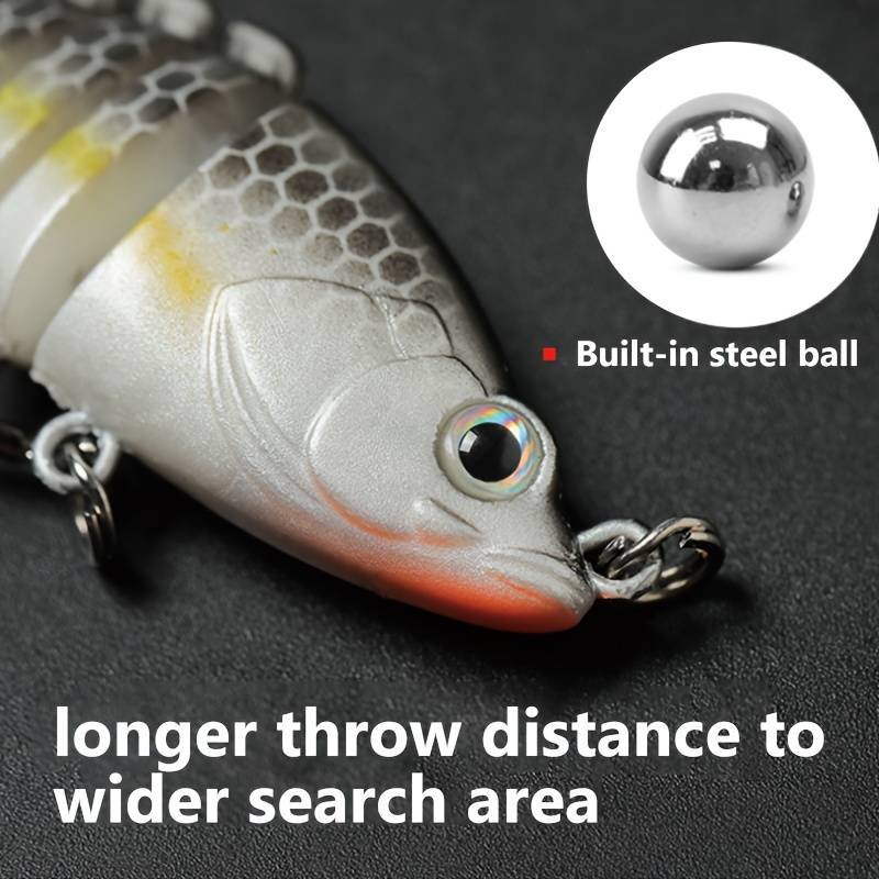 1pc Mini Multi-segment Bionic Hard Bait 5.99cm 5g Artificial Swimbait