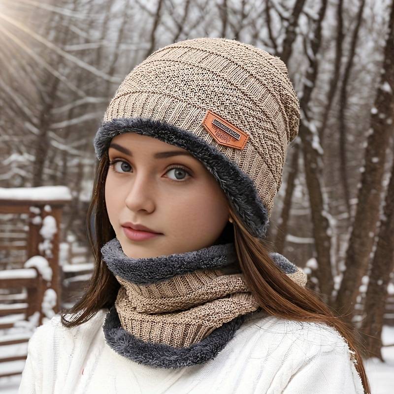Winter Hat Size One Size Style Red Touch Screen Gloves