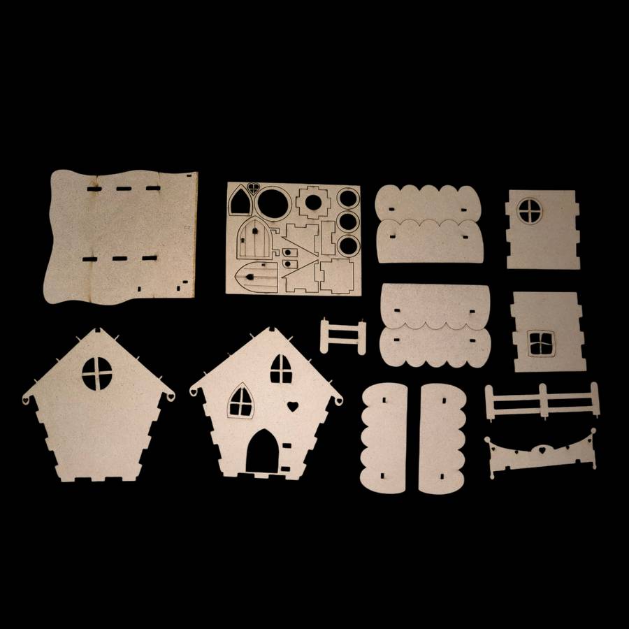 Building Toy Architectural Model Toy Set Items Fairy House Craft Kit