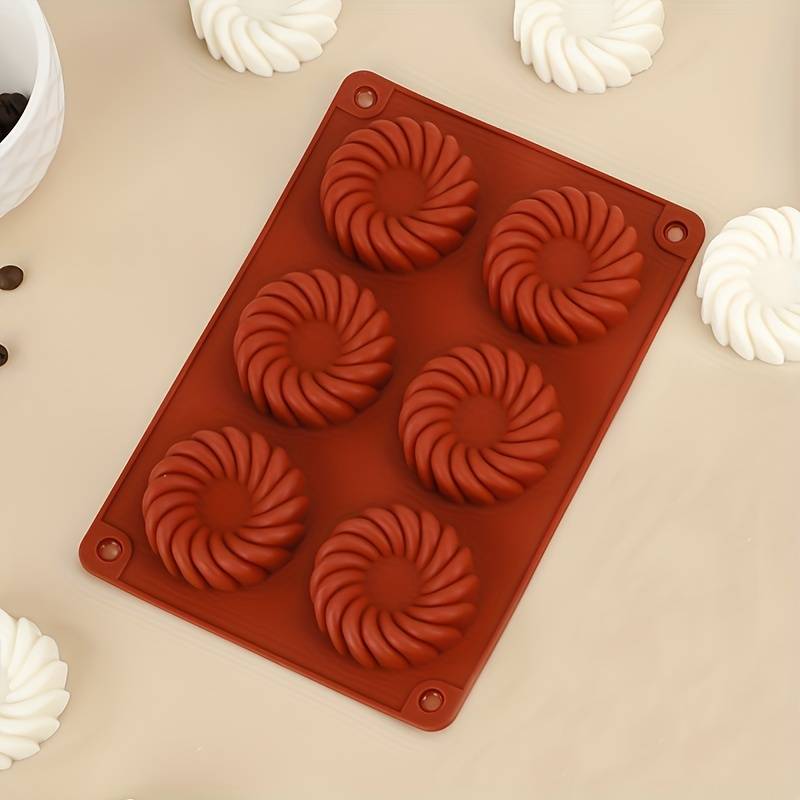 Suitable For Baking Molds Model Dark Red Whirlwind